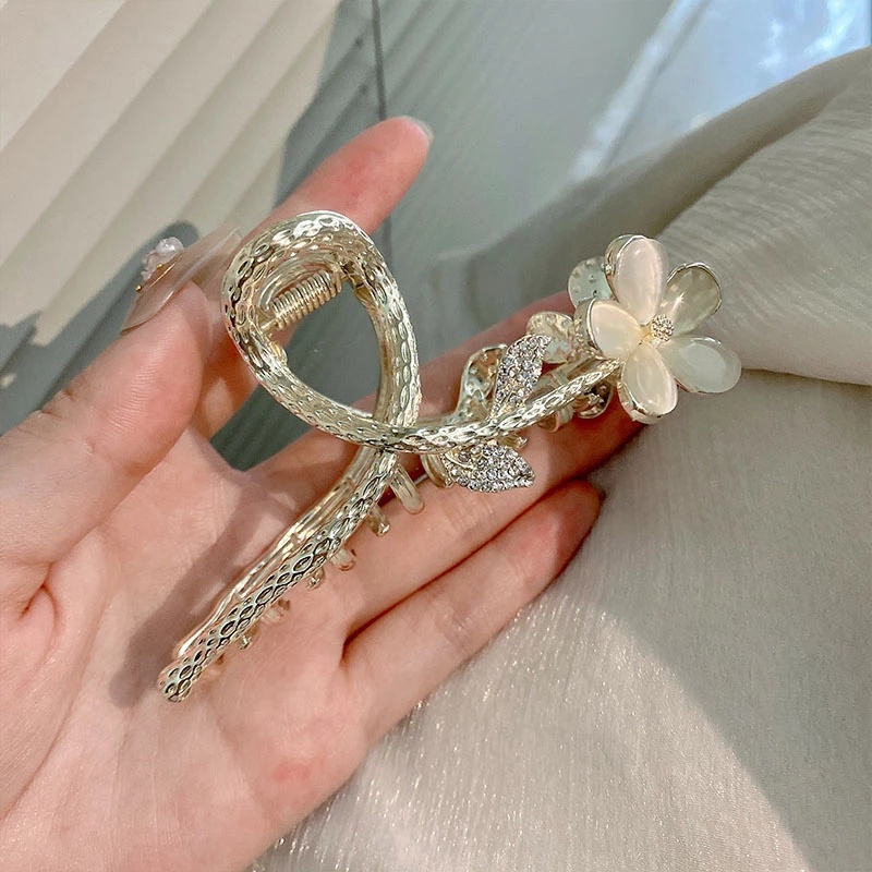 Kẹp Tóc Kim Loại Hình Hoa Màu Vàng Thời Trang Mùa Hè Cho Nữ dreamdiary