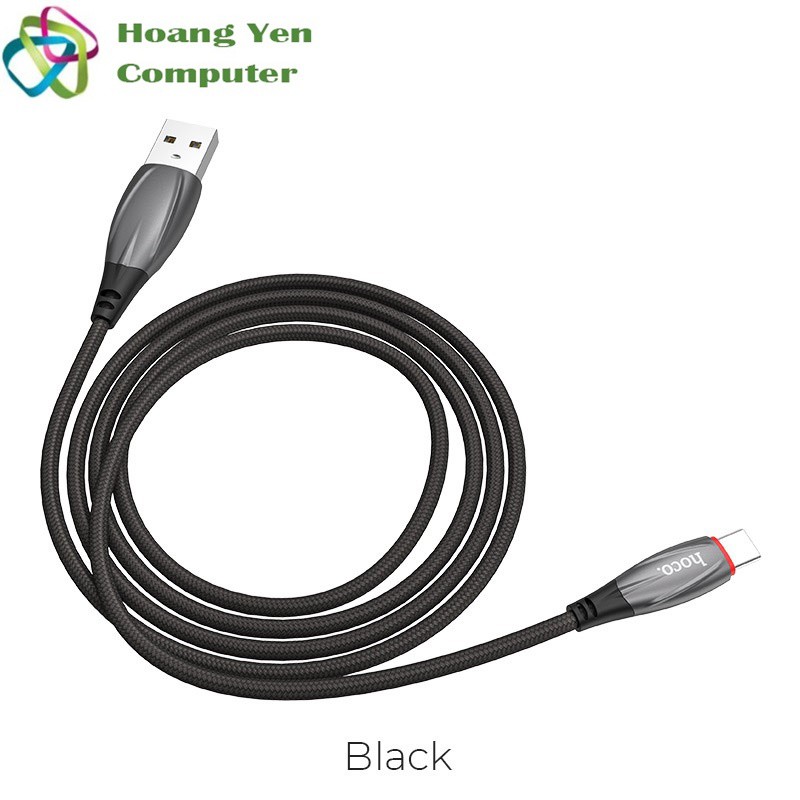 Cáp Sạc TYPE C Hoco U71 Cho Android Dây Dù 1.2M - BH 1 Năm Chính Hãng (MÀU SẮC NGẪU NHIÊN) - Hoàng Yến Computer