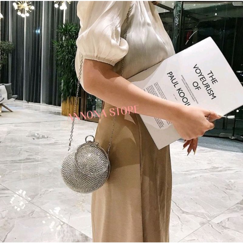 TÚI XÁCH DỰ TIỆC QUẢ CẦU SANG TRỌNG