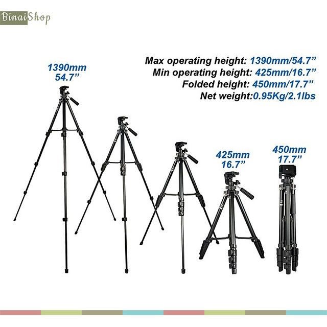 [Mã 267ELSALE hoàn 7% đơn 300K] Chân đế Tripod cho máy ảnh Benro T560