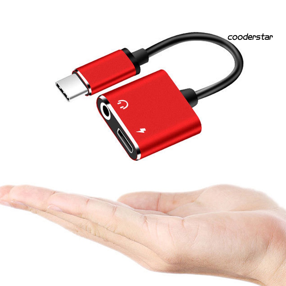 Đầu chuyển đổi âm thanh tai nghe 2 trong 1 Type-C sang 3.5mm chuyên dụng