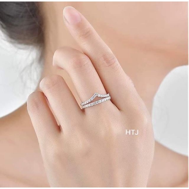 Nhẫn nữ s321 - nhẫn nữ bạc ý 925 - phụ kiện thời trang - bạc sáng bóng
