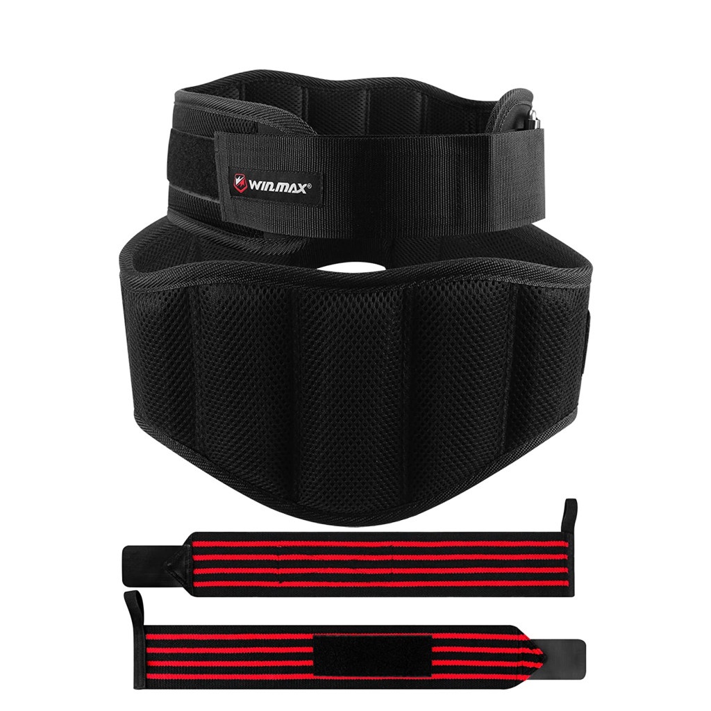 Winmax Đai Quấn Thắt Lưng Hỗ Trợ Nâng Tạ Bằng Nylon Thiết Kế Tiện Dụng Cho Nam Và Nữ