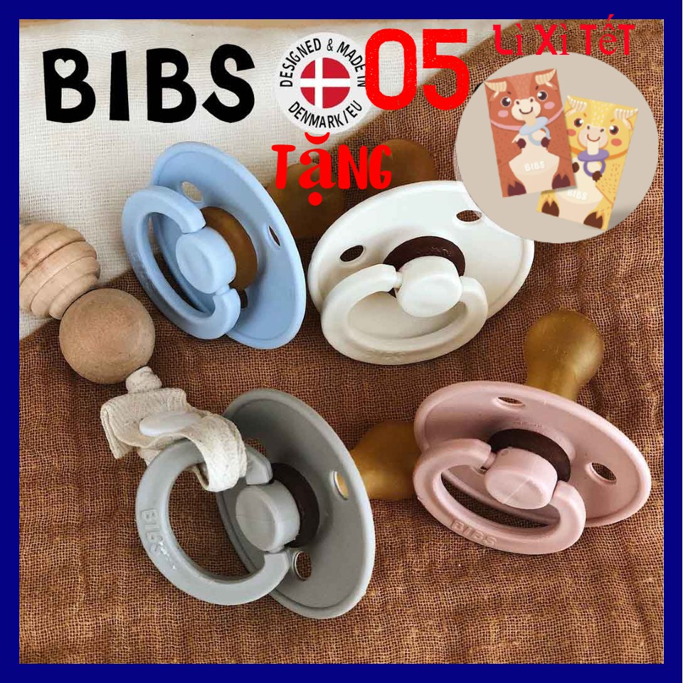 Ti giả Bibs nhập khẩu Đan Mạch tặng kèm nắp trứng