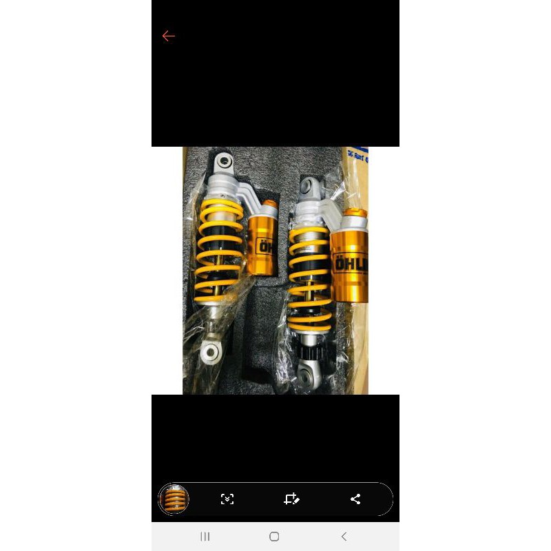 Phuộc nhún sau OHLINS bình dầu gắn cho xe Dream Wave Sirius Jupiter Rs