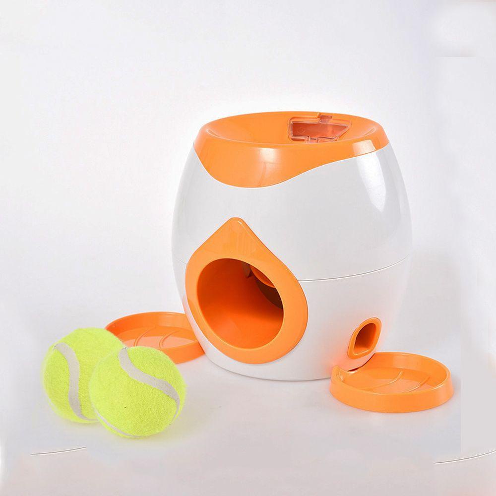LAYOR1 Pet Tennis Launcher Useful Interactive Indoor Outdoor Feeder Food Reward Throwing