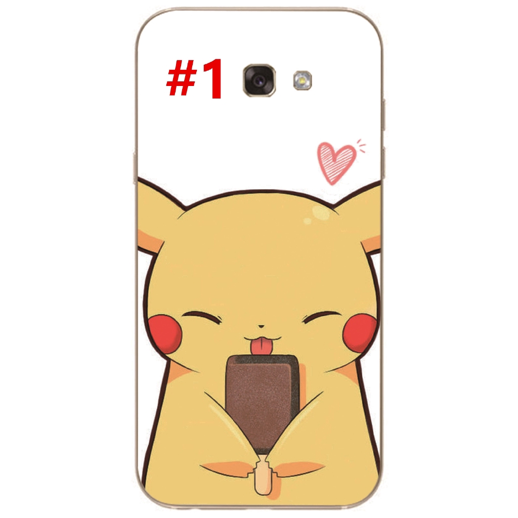 Ốp TPU chống trượt hình Pikachu cho Samsung Galaxy A7/A5/A3 2017 /A720/A520 | BigBuy360 - bigbuy360.vn