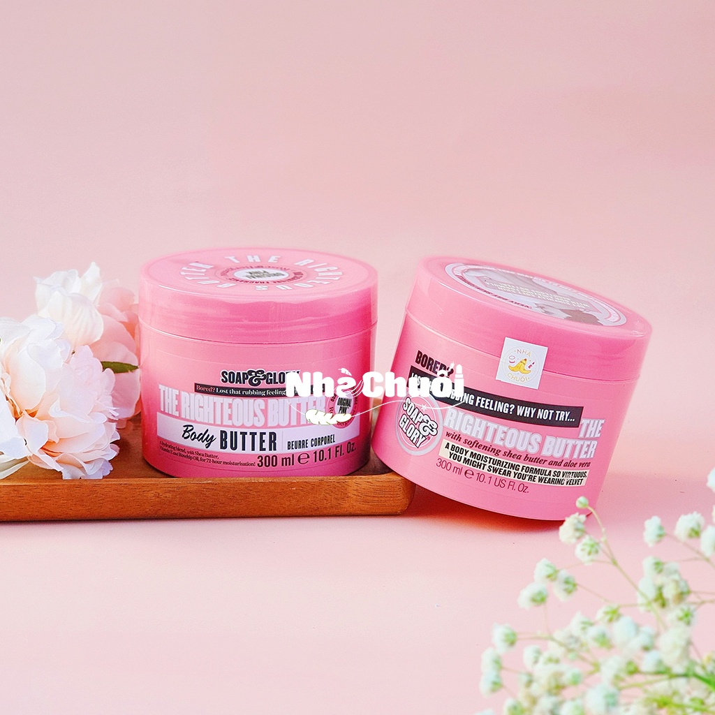 Bơ dưỡng thể Soap and Glory The Righteous Butter 300ml (BILL UK)