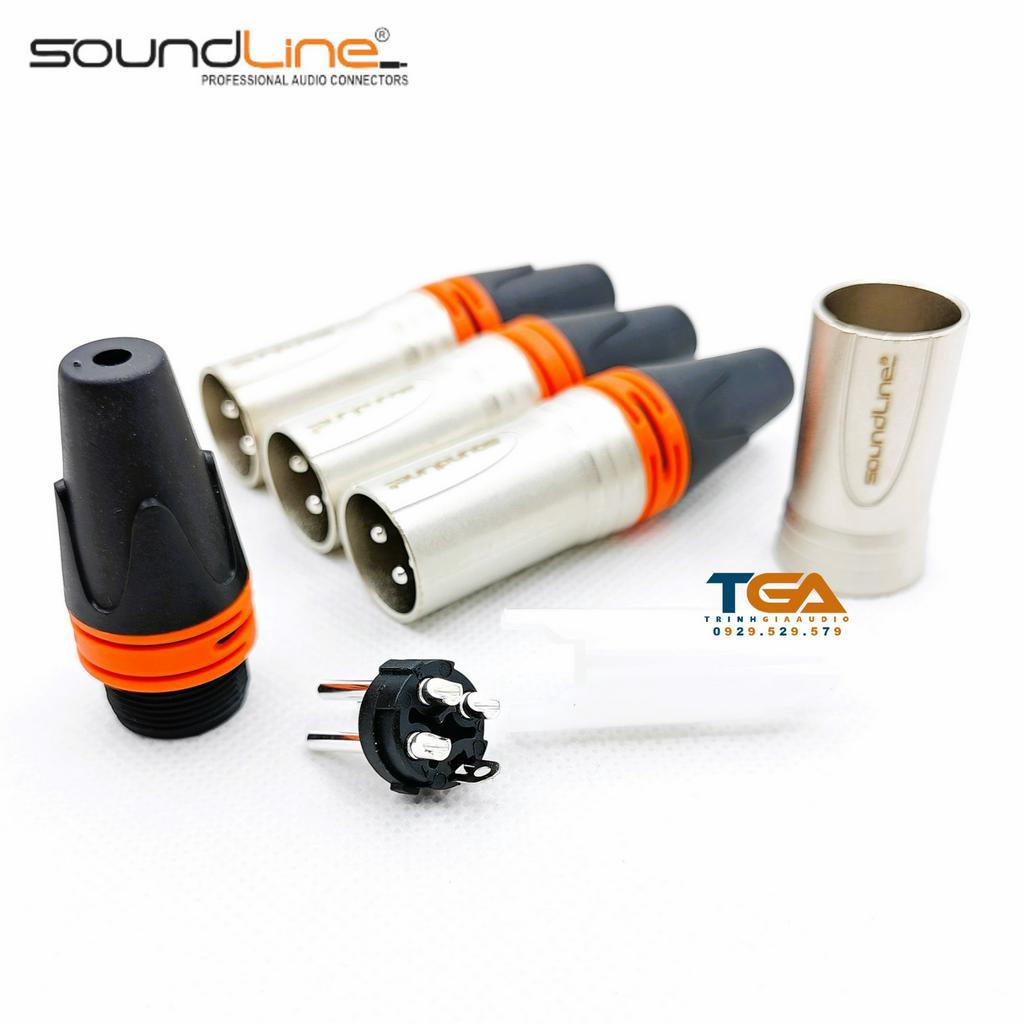 Jack rắc canon, xlr hàn dây, cắm microphone, chân niken vòng cam