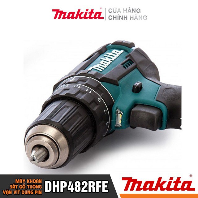 [Chính Hãng] Máy Khoan Bắt Vít Dùng Pin Makita DHP482RFE (18V-3.0AH) Bảo Hành Tại Các TTBH Toàn Quốc