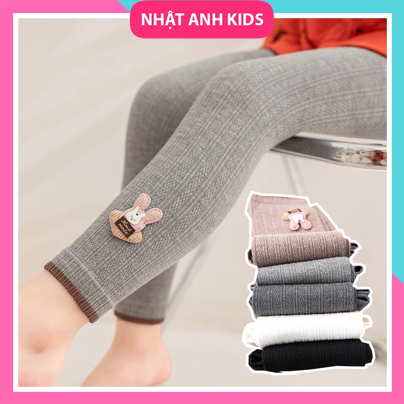 Quần legging bé gái, quần thun cotton co giãn Siêu Xịn cho bé gái 3 - 8 tuổi