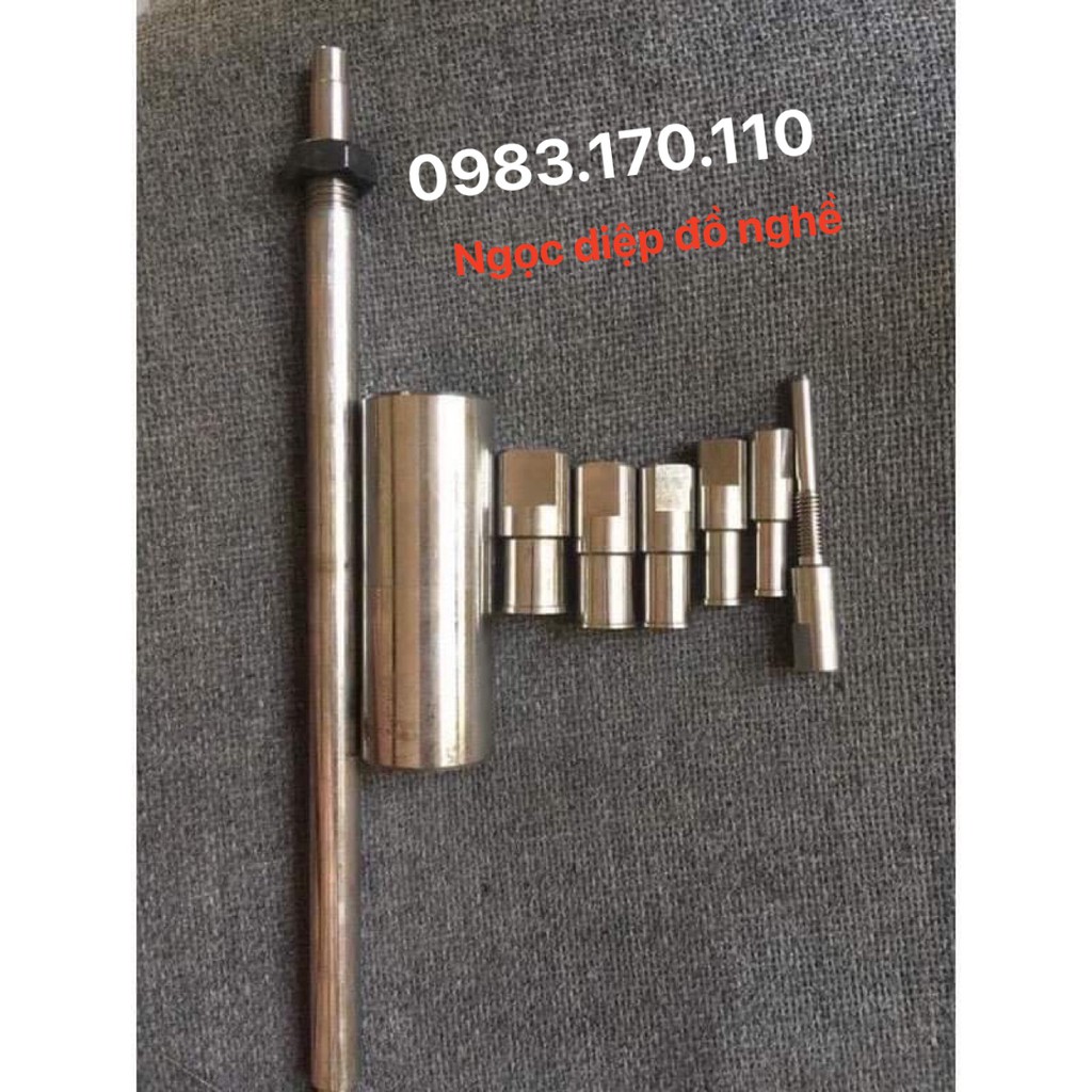 Cảo giật bạc đạn xe máy 6 đầu 100% Inox (vam bi láp, tháo vòng bi bánh xe)