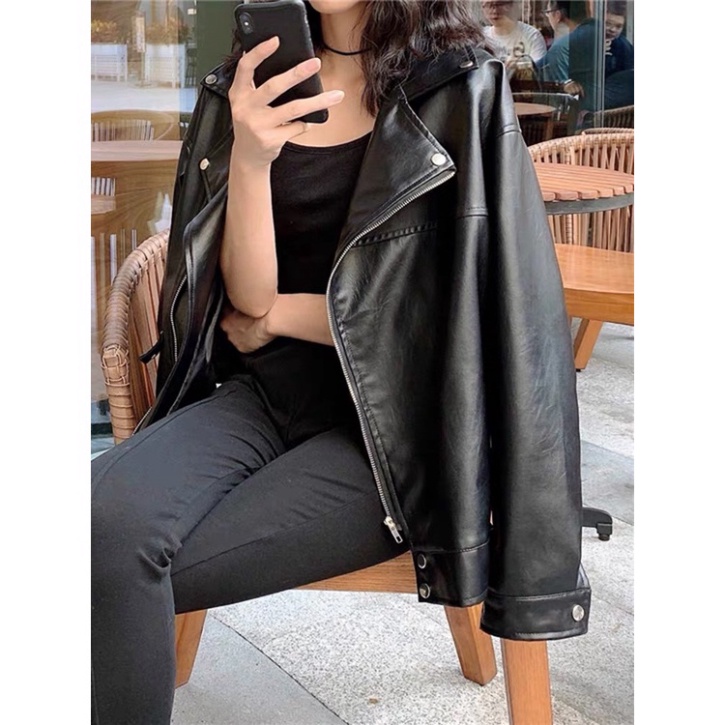 Áo khoác da , dáng rộng 💥 - HÀNG MỚI VỀ