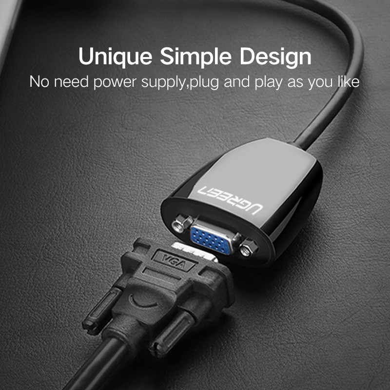 Đầu chuyển đổi UGREEN cổng HDMI sang VGA chất lượng