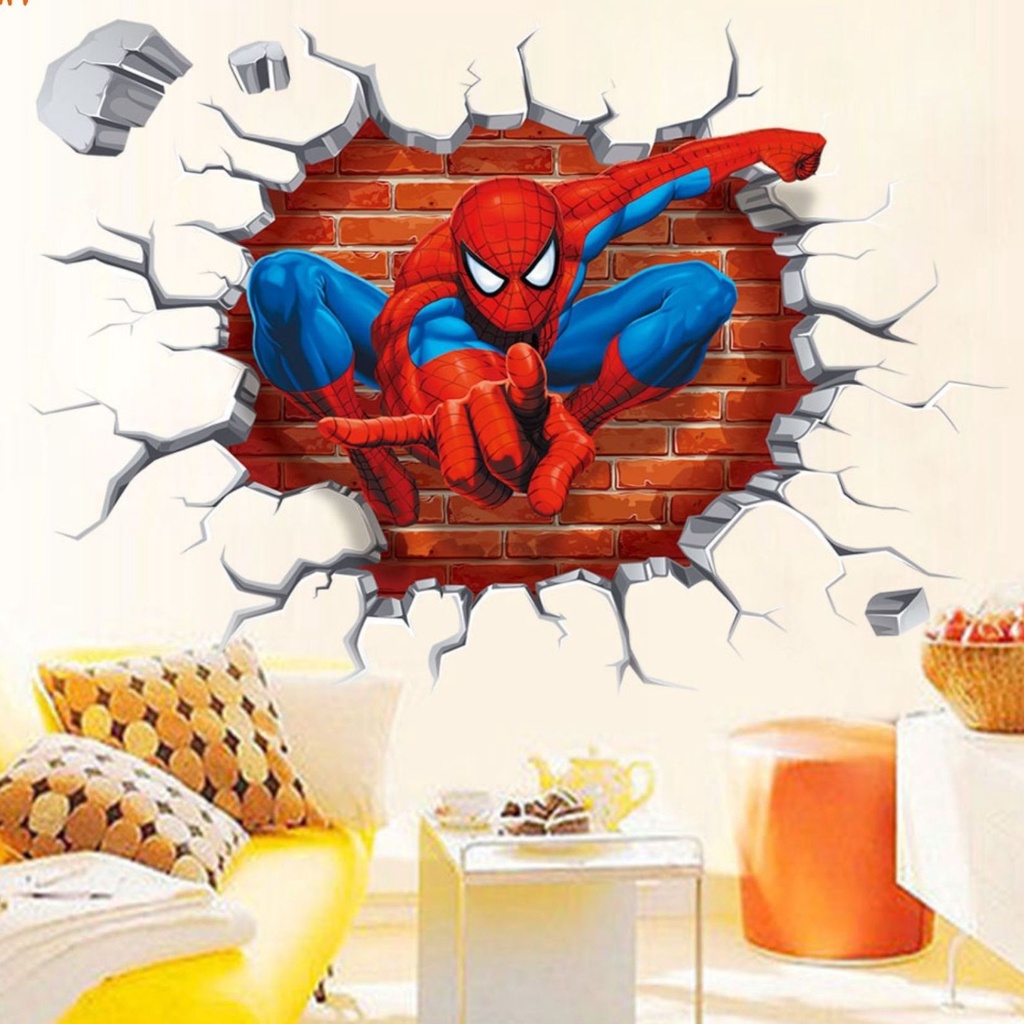 Tranh Siêu Nhân Spider Man Trang Trí Phòng Bé Trai
