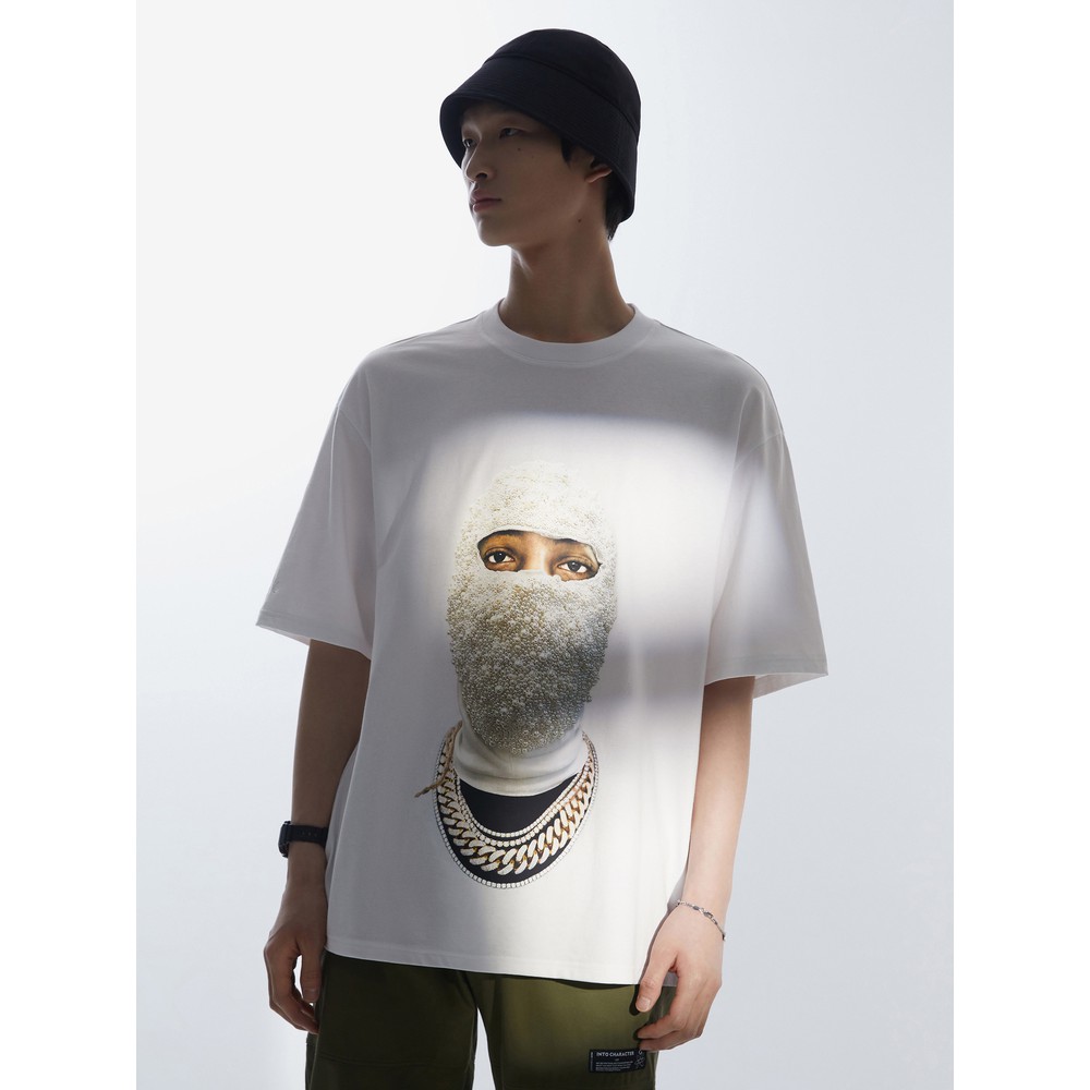 Áo Thun UNISEX nam nữ tay lỡ form rộng Ih nom uh nit hình mặt nạ kim cương cực chất | BigBuy360 - bigbuy360.vn