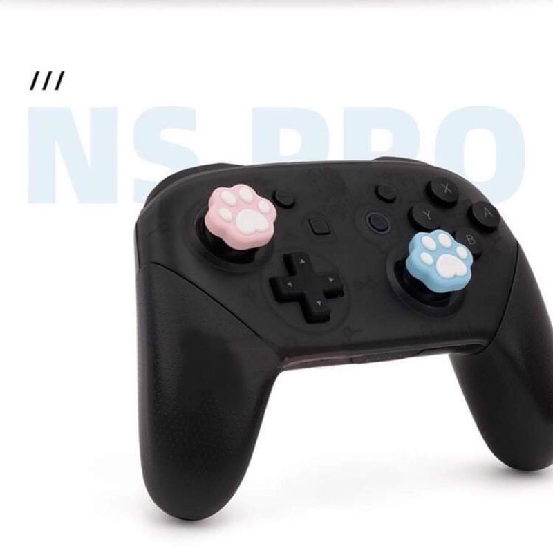 Bộ 4 núm bọc analog viền chân mèo thương hiệu Geekshare cao cấp cho tay cầm DualSense / DualShock 4 / Pro Controller