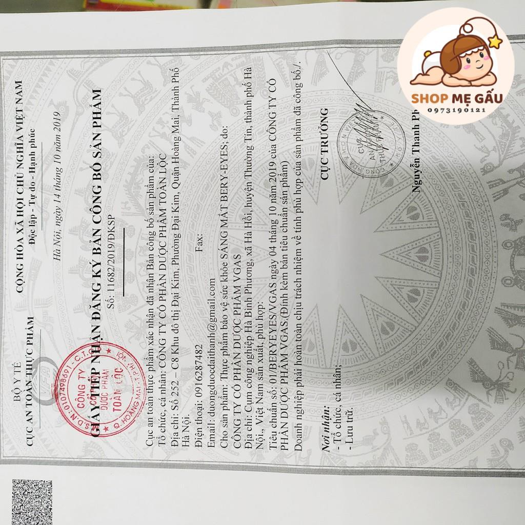 Viên uống sáng mắt Bery eyes hộp 30 viên | BigBuy360 - bigbuy360.vn