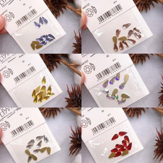 [ĐỒ NAIL] Đá đính móng túi 10v - Mã P.03 - Đá khối chân vàng