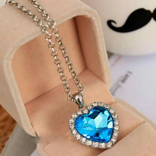 Dây chuyền đá Ruby Sky Blue