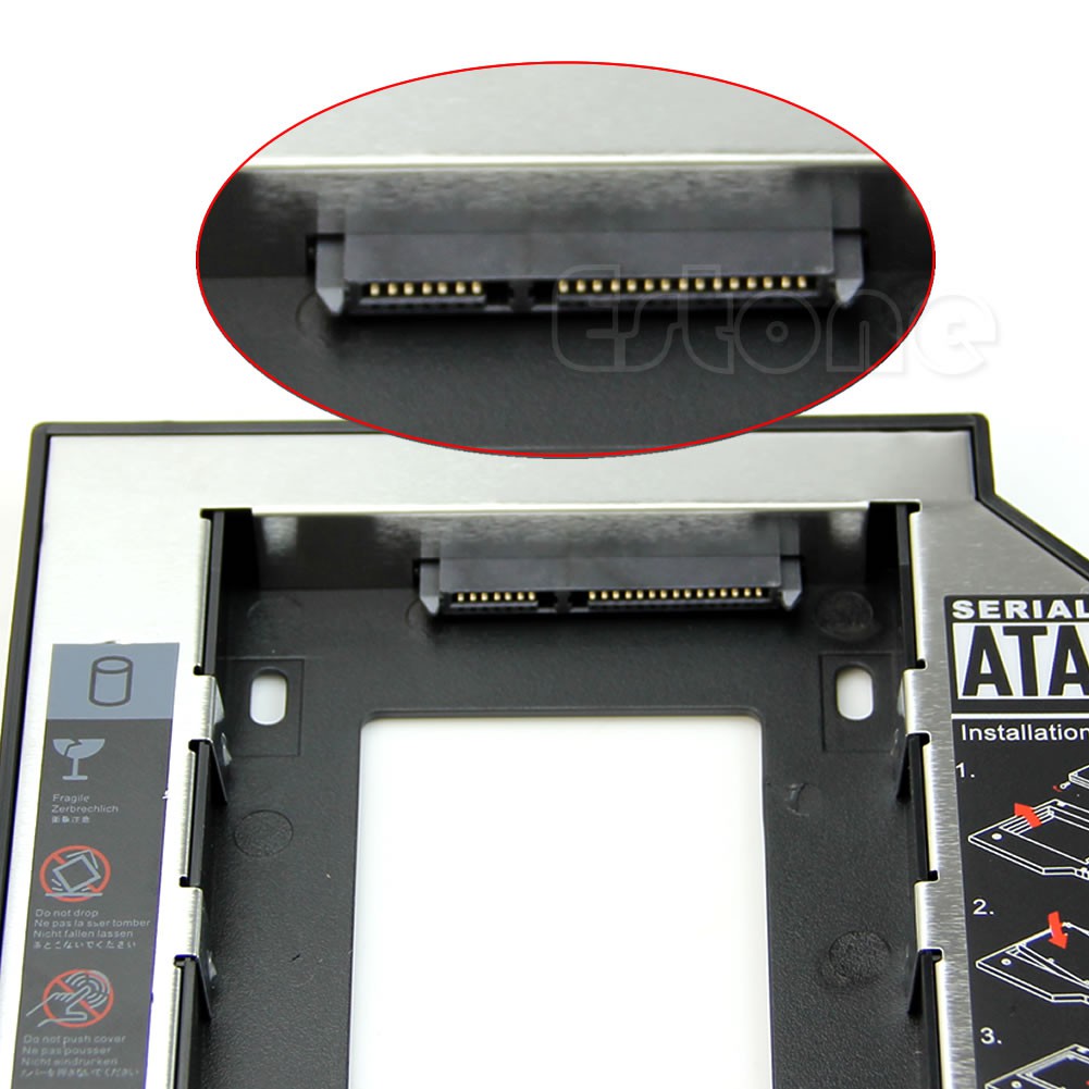 Khay gắn ổ cứng 12.7mm SATA 2nd HDD SSD cho CD DVD-ROM