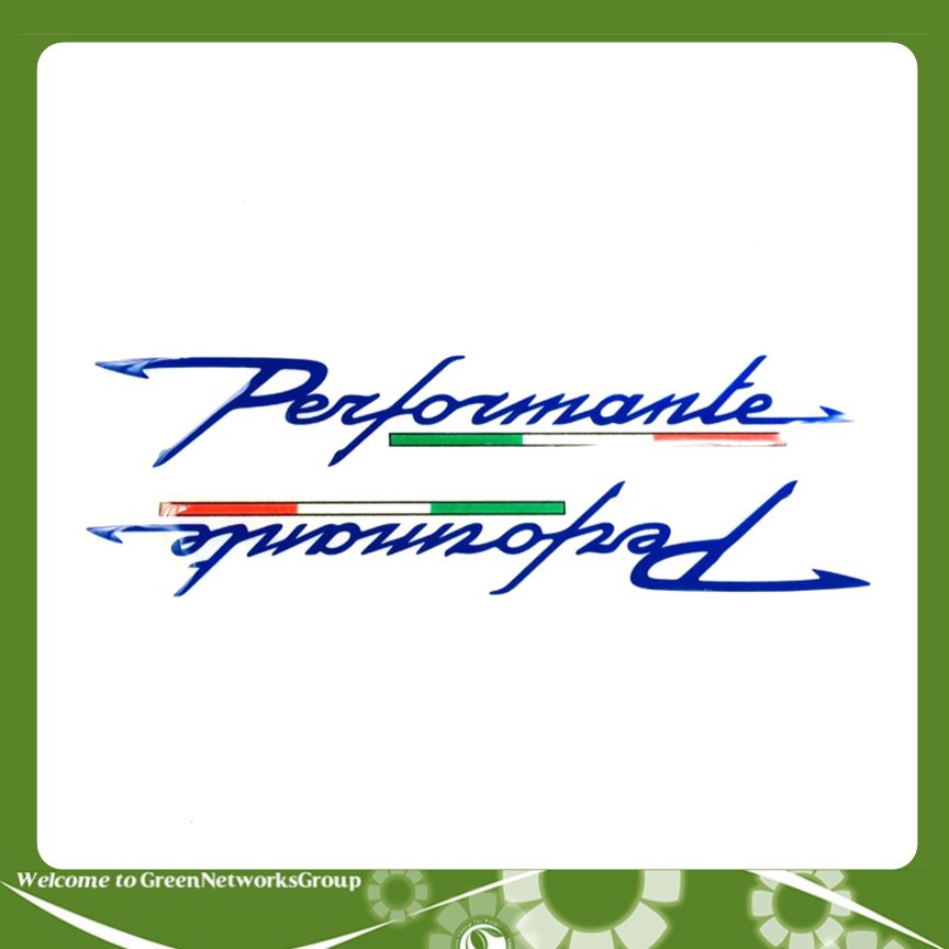Bộ tem decal xe Performante Greennetworks
