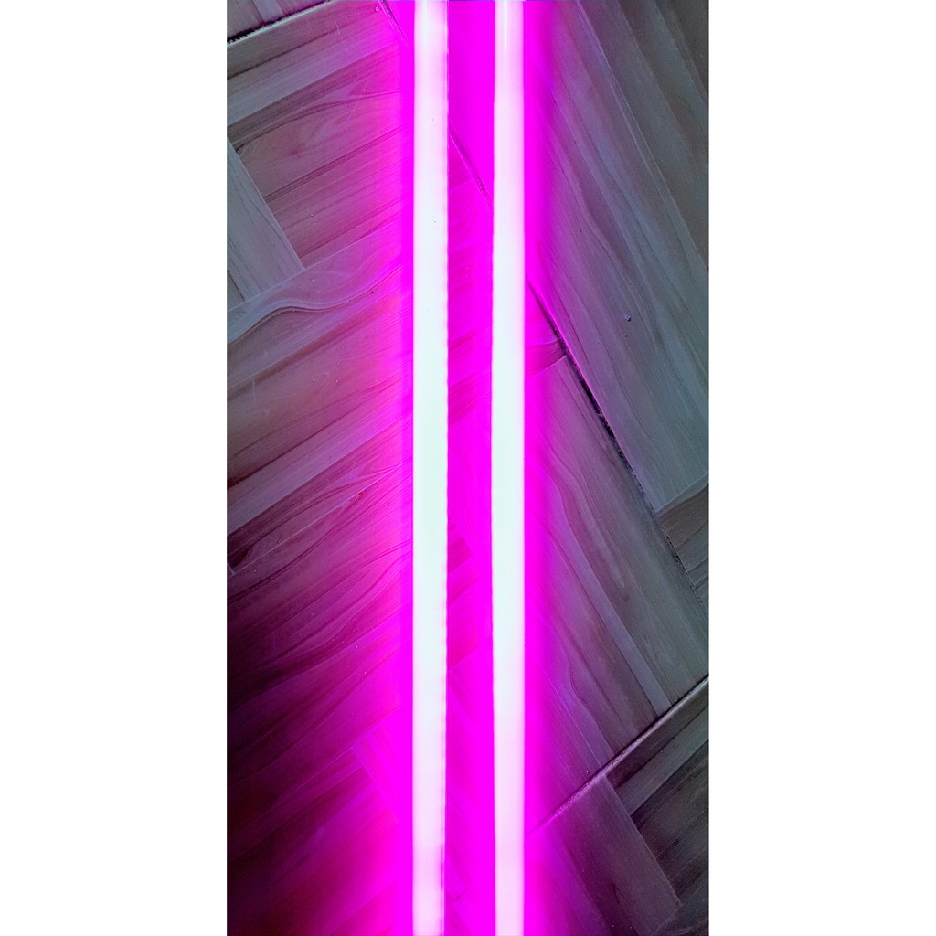 Bóng đèn led tuýp màu hồng 1m2 1,2m 18W trang trí, Led 1,2 met hồng