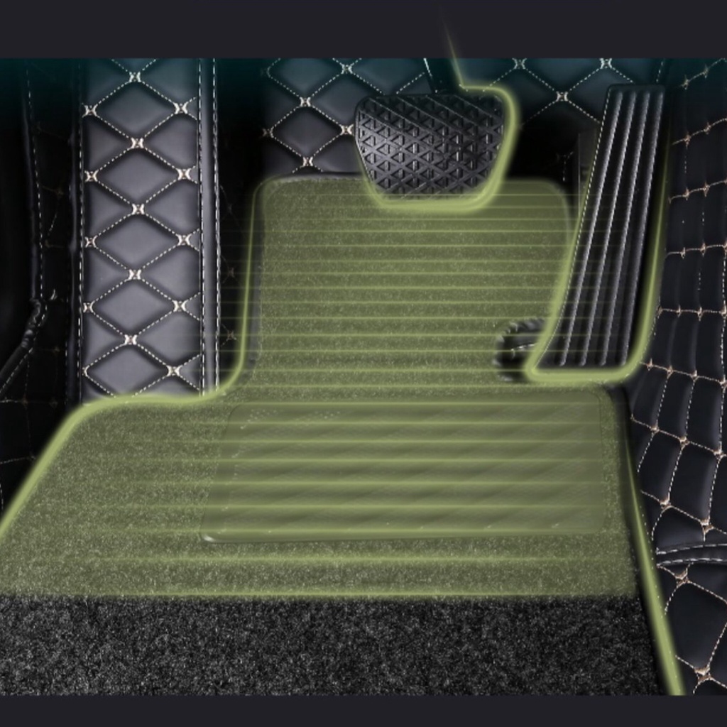 Thảm lót sàn ô tô 5D 6D MG ZS chống nước, không mùi, phủ kín 90% sàn xe