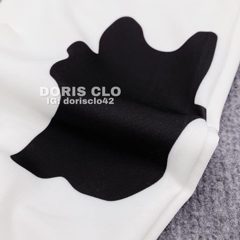 [Rẻ vô địch] Bộ áo HARBOUR đeo mặt nạ phối quần dài loang thụng bò sữa gấu bo. | BigBuy360 - bigbuy360.vn