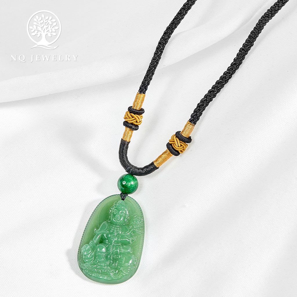 Mặt dây chuyền phât bản mệnh xanh - NQ Jewelry