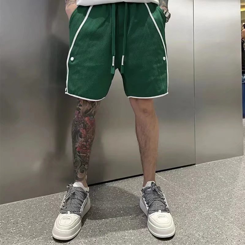 Quần Short Thể Thao Màu Trắng Đen Thời Trang Mùa Hè Cho Nam Size M-2XL