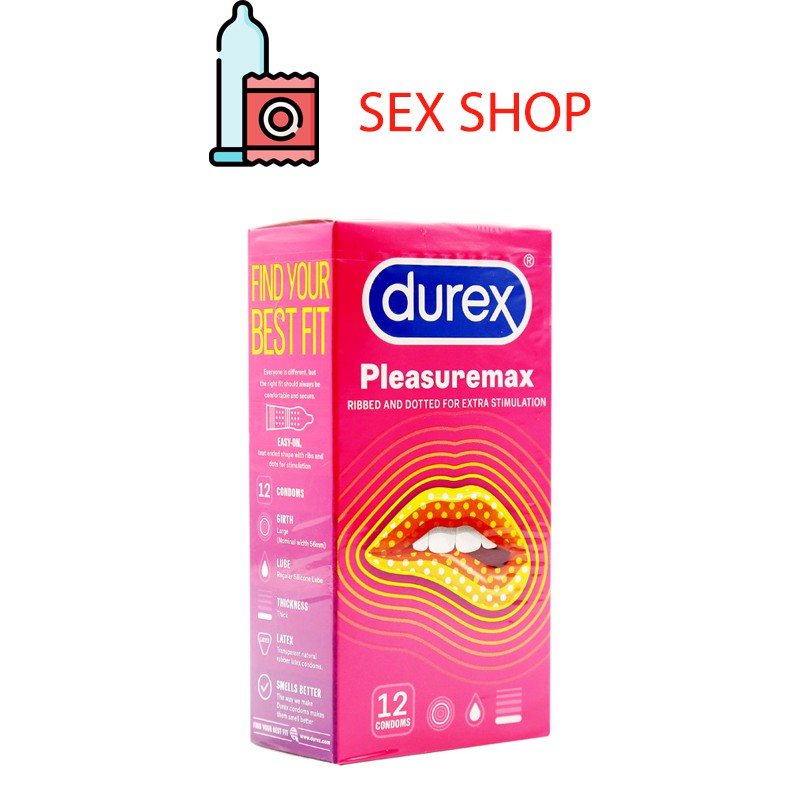 [ Siêu Rẻ ] Bao cao su Durex Pleasuremax gai nỗi liti tăng độ nhám