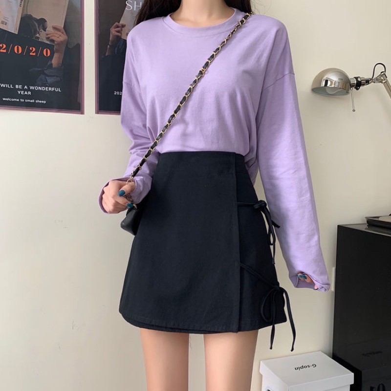 Chân váy ngắn thiết kế có nơ buộc phong cách Hàn Quốc -843 | BigBuy360 - bigbuy360.vn