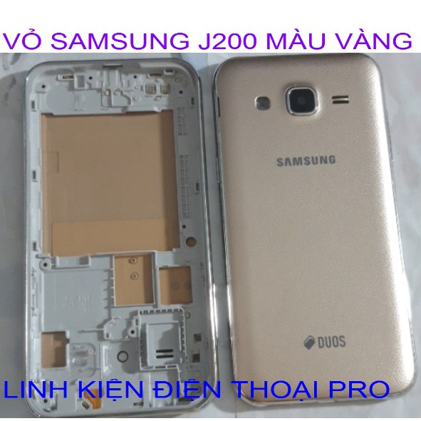 VỎ SAMSUNG J200 MÀU VÀNG