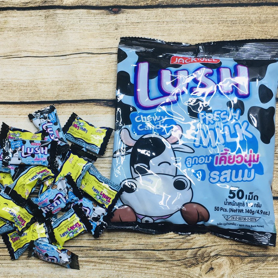 KẸO SỮA BÒ LUSH THÁI LAN GÓI 50 VIÊN