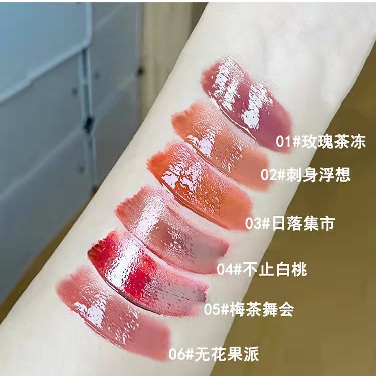 Son Bóng Daimanpu Ánh Ngọc Trai Hình Gấu Dễ Thương Hàng Nội Địa Trung dưỡng ẩm phong cách