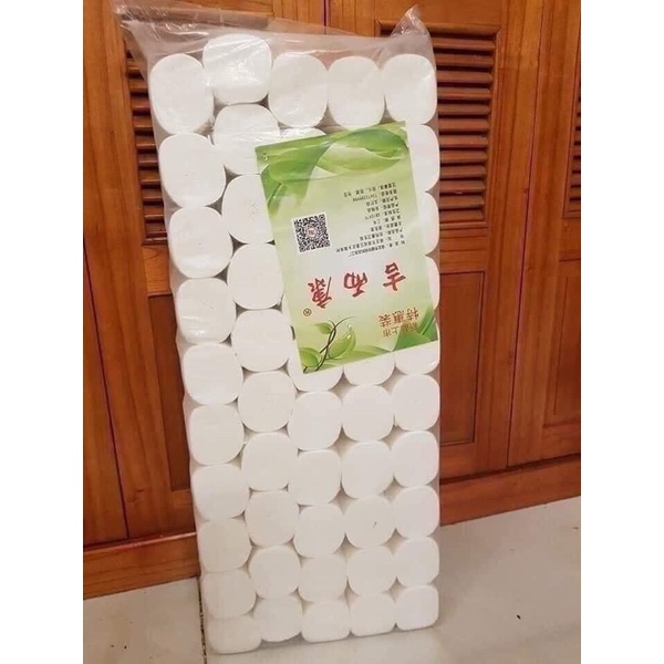 Giấy vệ sinh 1 bịch 50 cuộn không lõi siêu tiết kiệm