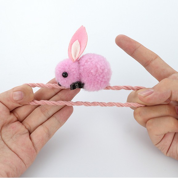 Dây Cột Tóc Cao Su Co Giãn Hình Thỏ Dễ Thương Phong Cách Hàn Quốc Cho Nữ
