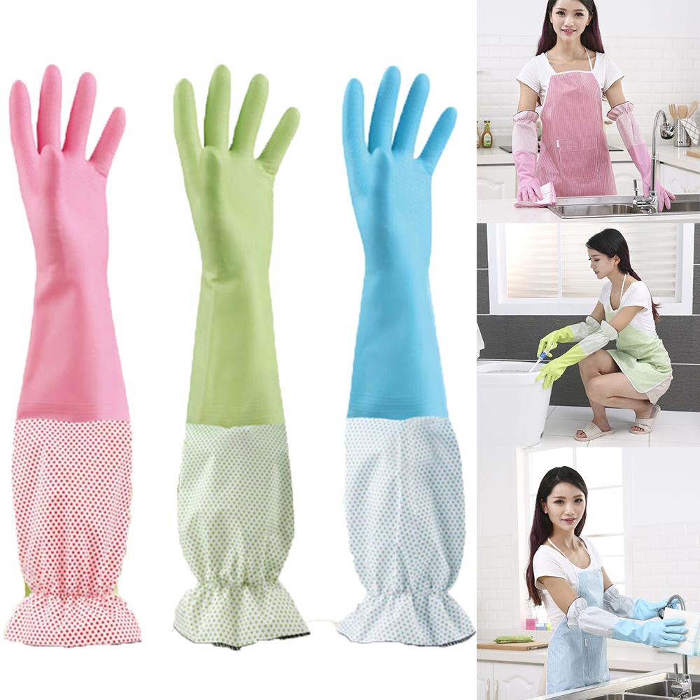 Găng Tay Rửa Chén Dày Dặn Chống Thấm Nước Tiện Dụng