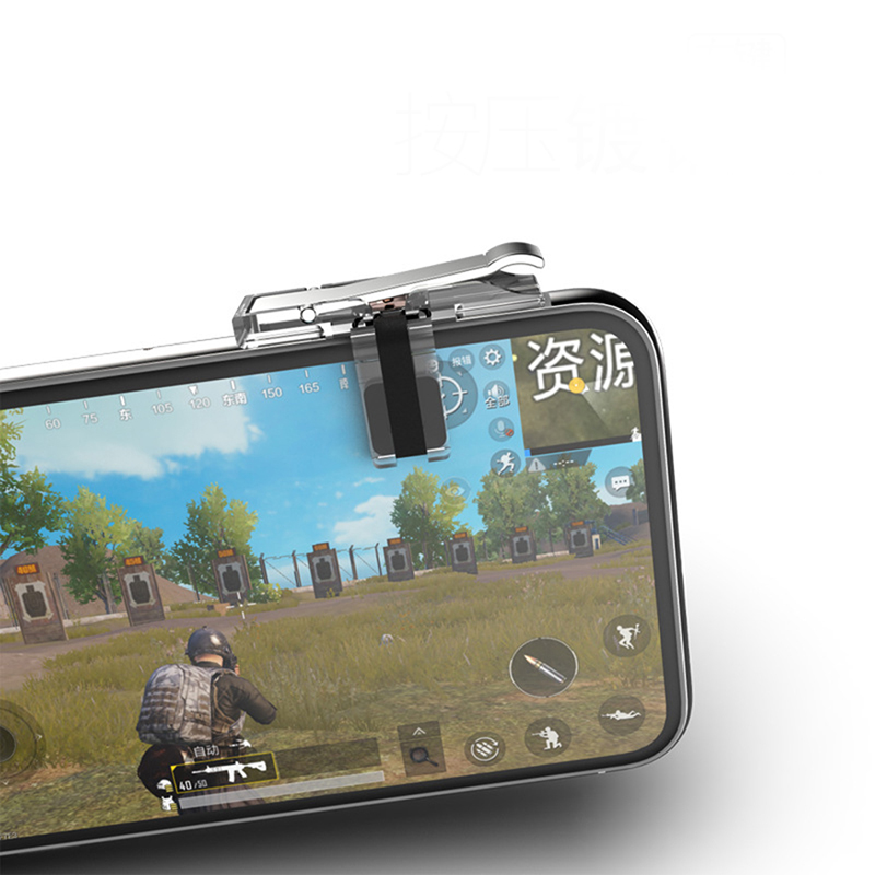 IPHONE Kẹp Hỗ Trợ Điều Khiển Chơi Game Bắn Súng Pubg Gắn Điện Thoại Android Ios