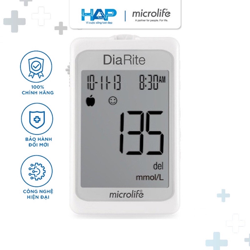 SALE SỐC Combo Máy đo huyết áp bắp tay B2 Basic và máy đo đường huyết ko kèm que thử Microlife