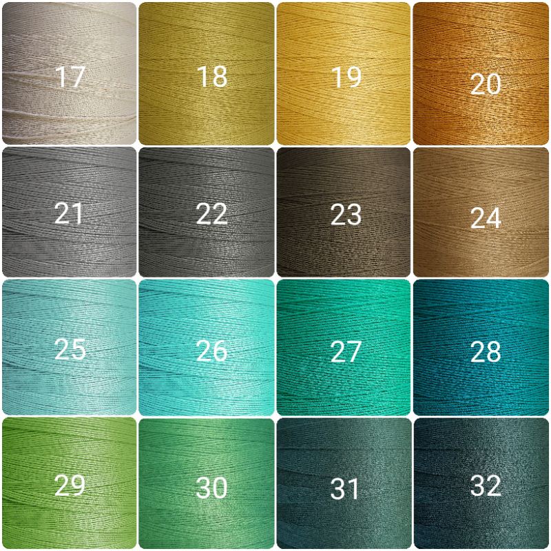 [1-32] Sợi Cotton Shine màu trơn se 0.8mm, đan móc áo mùa hè