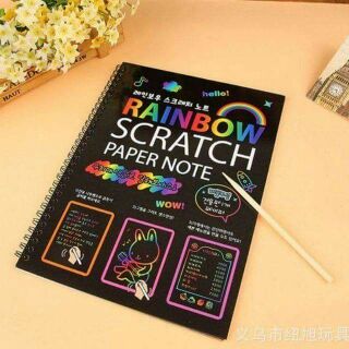 Sổ ma thuật scratch note a4 19*26cm