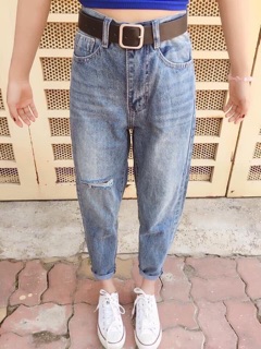 Quần baggy rách 1 bên