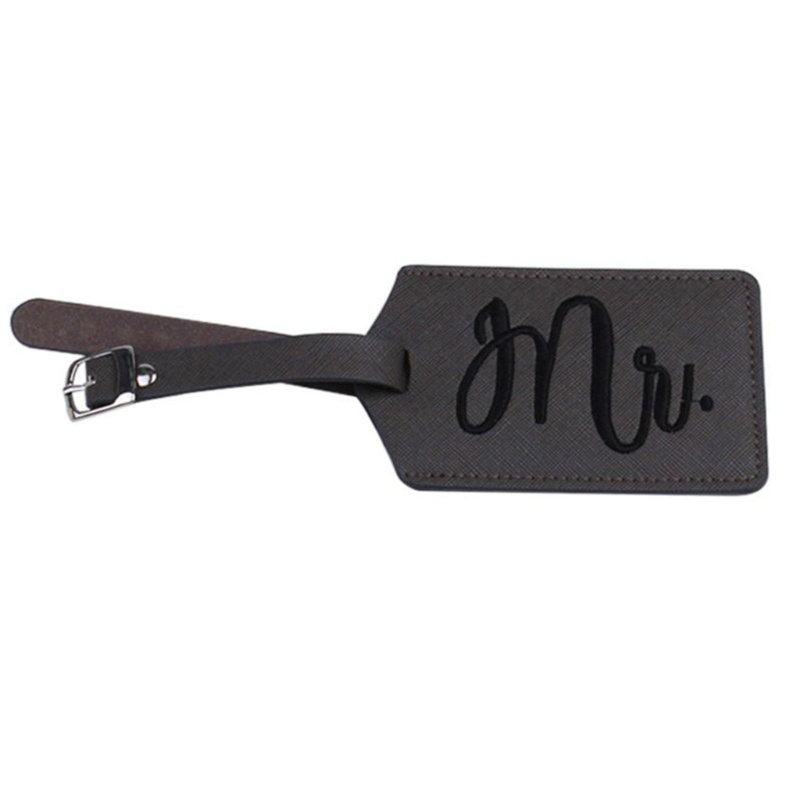 QQ Thẻ Tên Gắn Hành Lý In Chữ Mr &amp; Mrs Dễ Thương