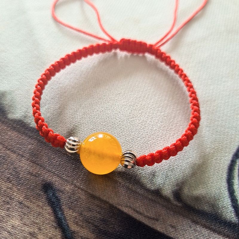 Vòng Tay Handmade Dây Chỉ Bện Đá Mã Não Thiên Nhiên - N100 | BigBuy360 - bigbuy360.vn