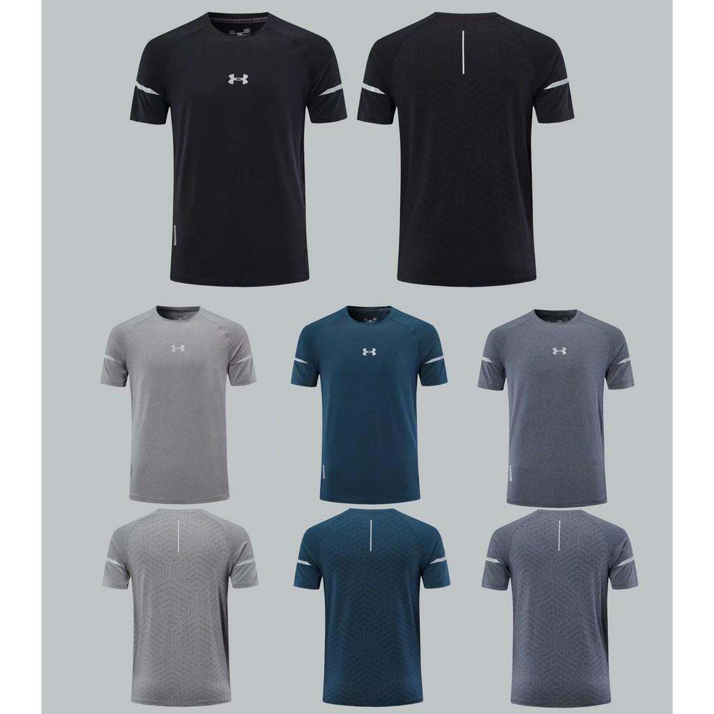 ✨Mua nóng✨ Under Armour Bộ đồ thể thao nam áo thun tay ngắn Tạo hình cơ thể Quần áo thoáng, nhẹ, mát