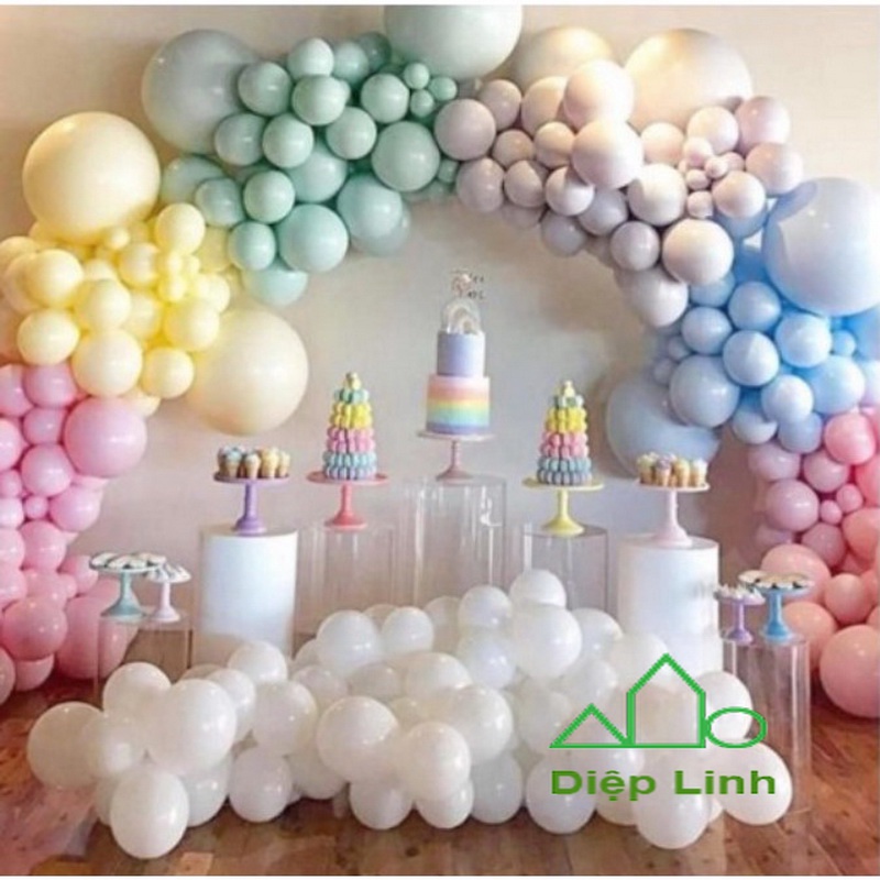 [RẺ VÔ ĐỊCH] Set 10 Bóng Paster Macaron Cực đẹp Trang trí sinh nhật