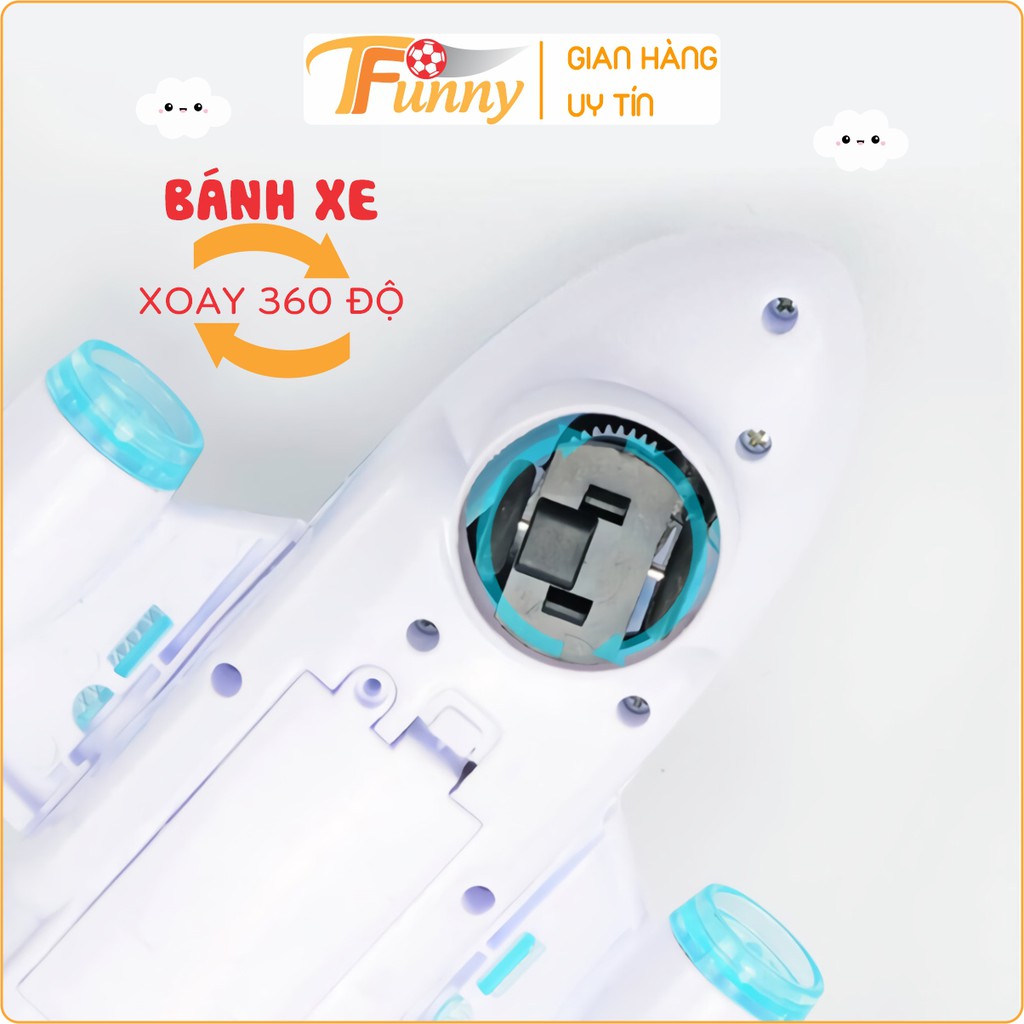 Đồ Chơi Máy Bay Chạy Pin Cho Bé, Máy Bay Tránh Vật Cản, T Funny, Phát Nhạc, Có Đèn Led, Xoay 360 độ, Vui Nhộn