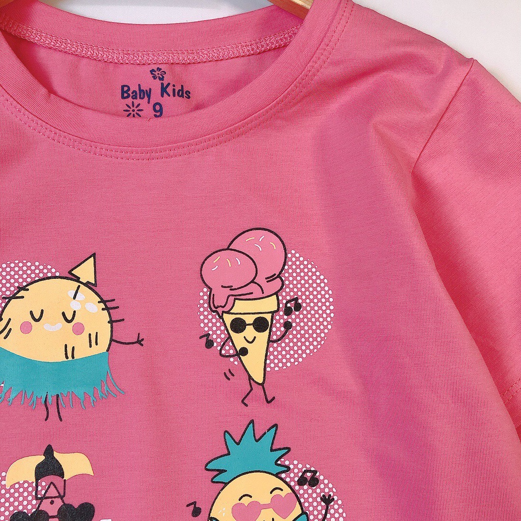 Bộ Áo Thun Quần Jean ống rộng bé gái , Áo Croptop Quần Jean Co Giãn , Trang 25 Kids - As19